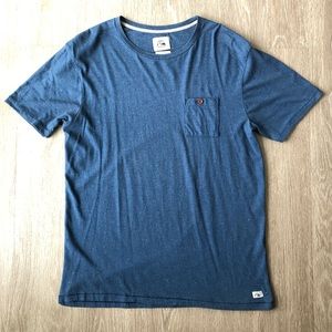 Quiksilver Mens Medium Blue Pocket T-Shirt